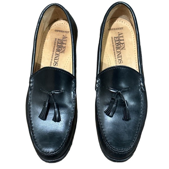 Allen‎ Edmonds Coventry Black Tassel Loafers Coventry 10 B EUC main image 5
